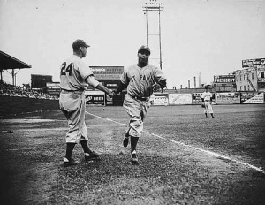 Roy Campanella and Walter Alston Roy Campanella and Walter Alston